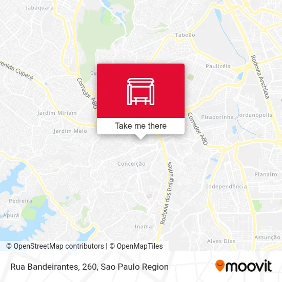 Rua Bandeirantes, 260 map