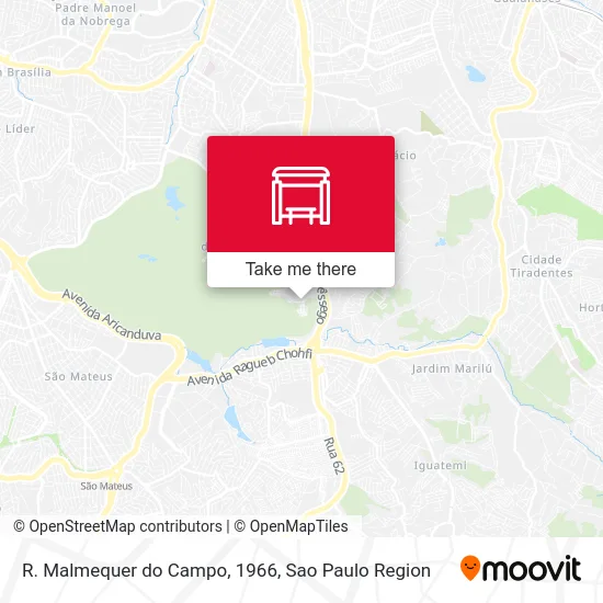 R. Malmequer do Campo, 1966 map