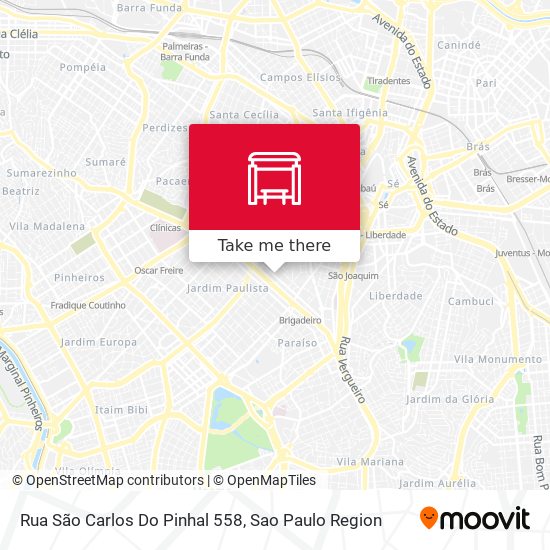 Rua São Carlos Do Pinhal 558 map