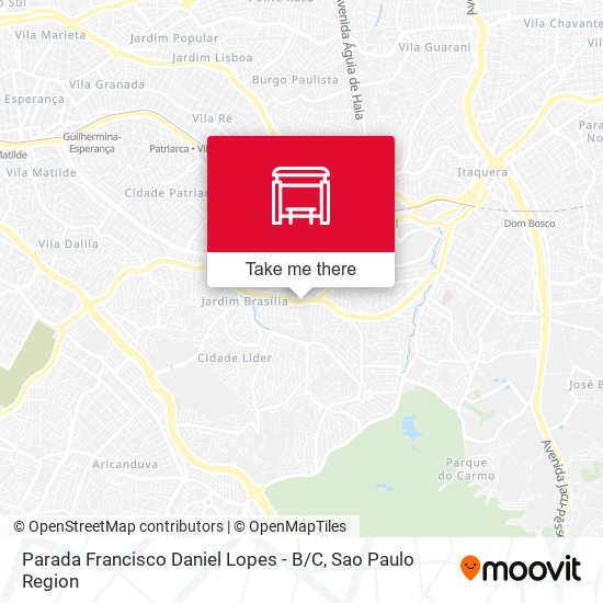 Parada Francisco Daniel Lopes - B / C map