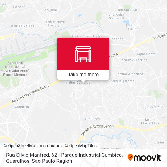 Rua Silvio Manfred, 62 - Parque Industrial Cumbica, Guarulhos map