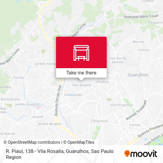 R. Piauí, 138 - Vila Rosalia, Guarulhos map