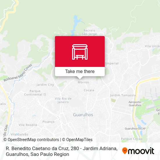 R. Benedito Caetano da Cruz, 280 - Jardim Adriana, Guarulhos map