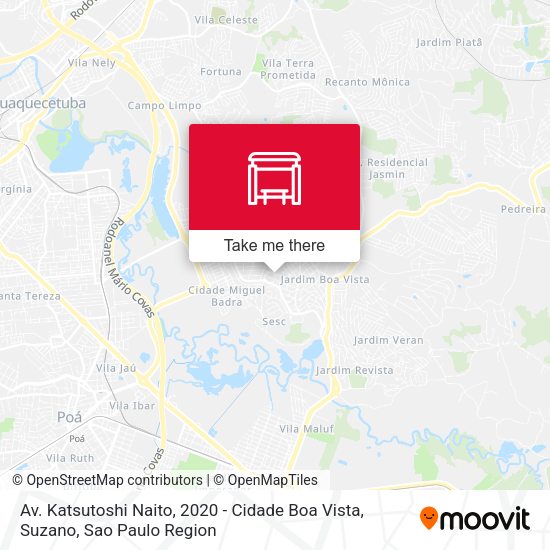Av. Katsutoshi Naito, 2020 - Cidade Boa Vista, Suzano map
