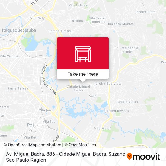 Av. Miguel Badra, 886 - Cidade Miguel Badra, Suzano map