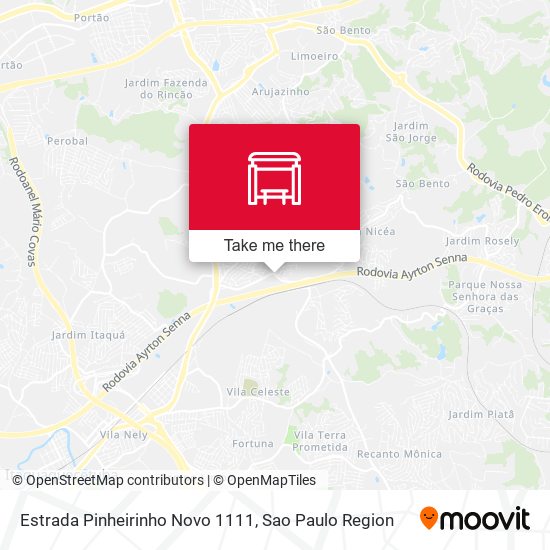 Estrada Pinheirinho Novo 1111 map