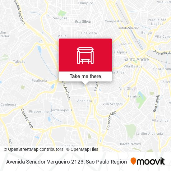 Avenida Senador Vergueiro 2123 map