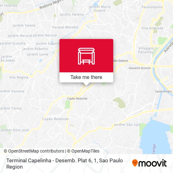 Terminal Capelinha - Desemb. Plat 6, 1 map