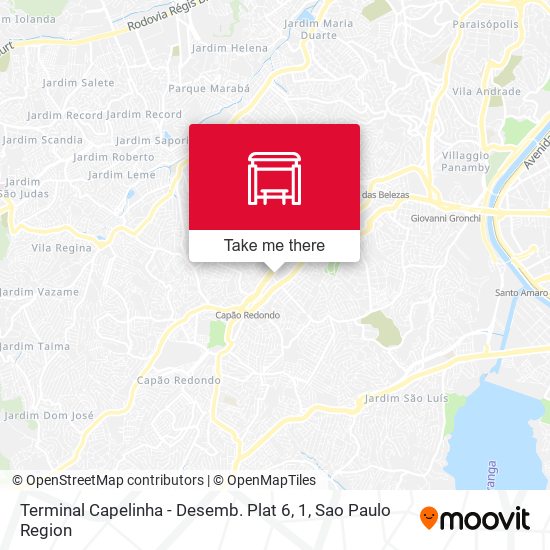 Terminal Capelinha - Desemb. Plat 6, 1 map