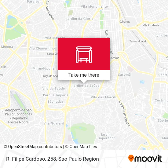 R. Filipe Cardoso, 258 map