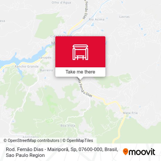 Rod. Fernão Dias - Mairiporã, Sp, 07600-000, Brasil map
