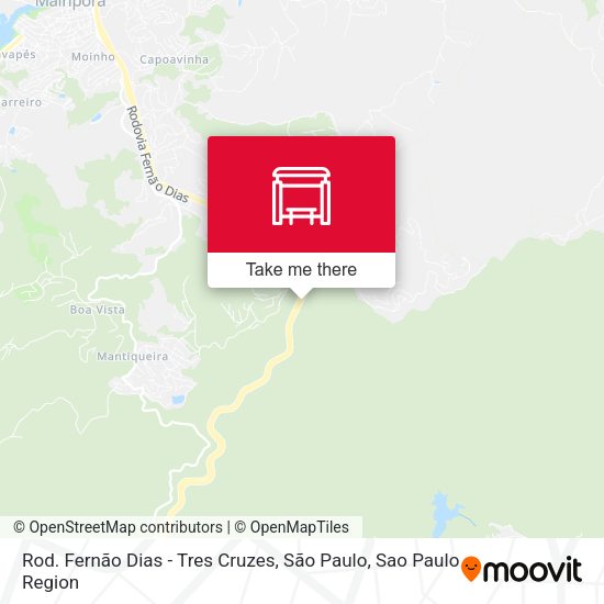 Rod. Fernão Dias - Tres Cruzes, São Paulo map