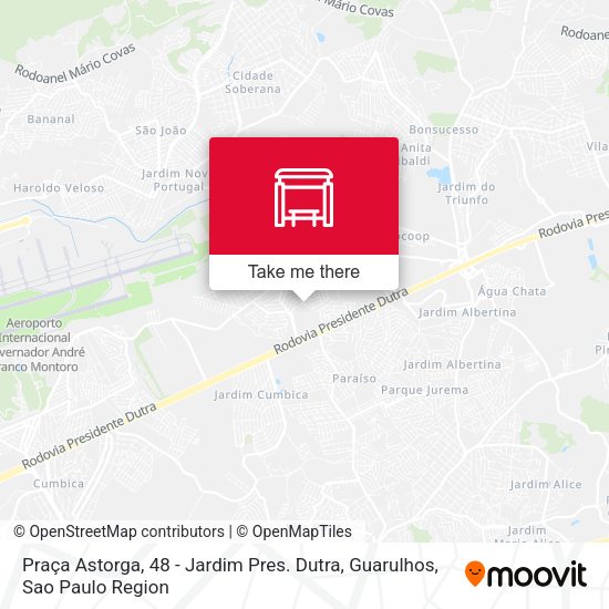 Praça Astorga, 48 - Jardim Pres. Dutra, Guarulhos map