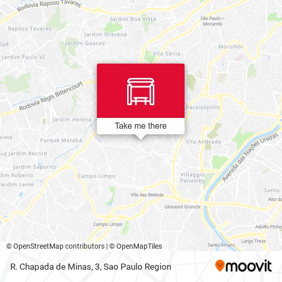 R. Chapada de Minas, 3 map