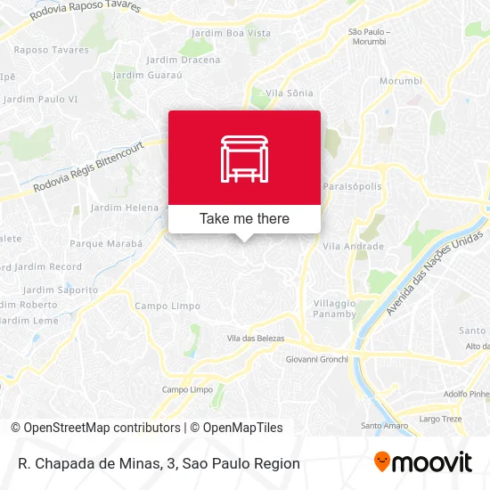 R. Chapada de Minas, 3 map