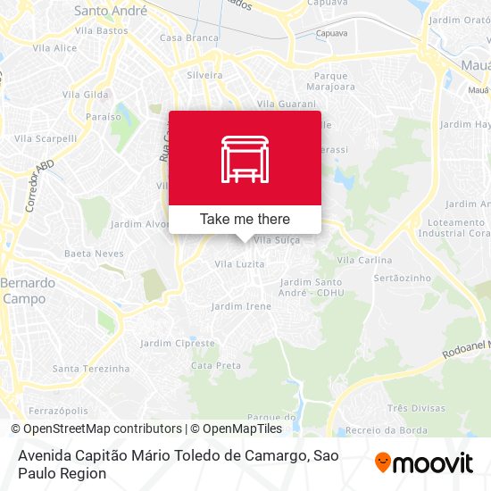 Avenida Capitão Mário Toledo de Camargo map
