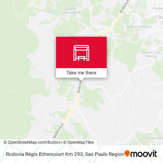 Rodovia Régis Bittencourt Km 293 map