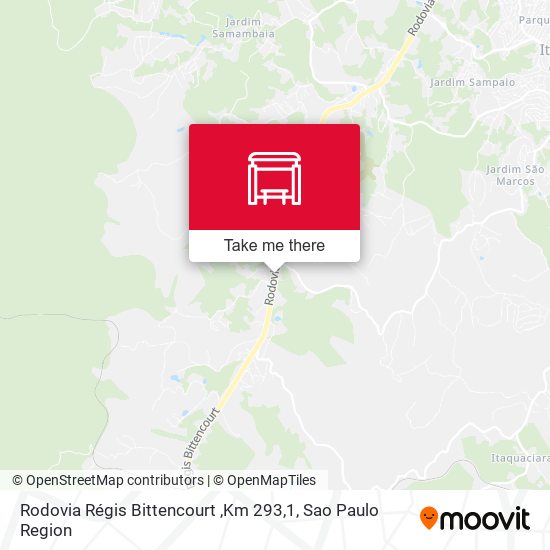 Rodovia Régis Bittencourt ,Km 293,1 map