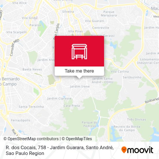 R. dos Cocais, 758 - Jardim Guarara, Santo André map