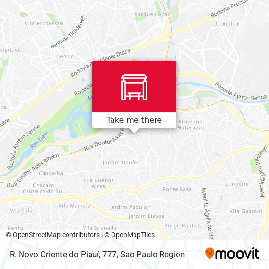R. Novo Oriente do Piauí, 777 map