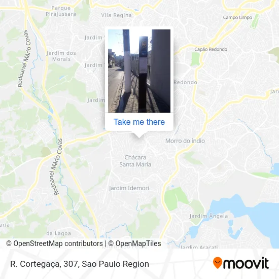 R. Cortegaça, 307 map