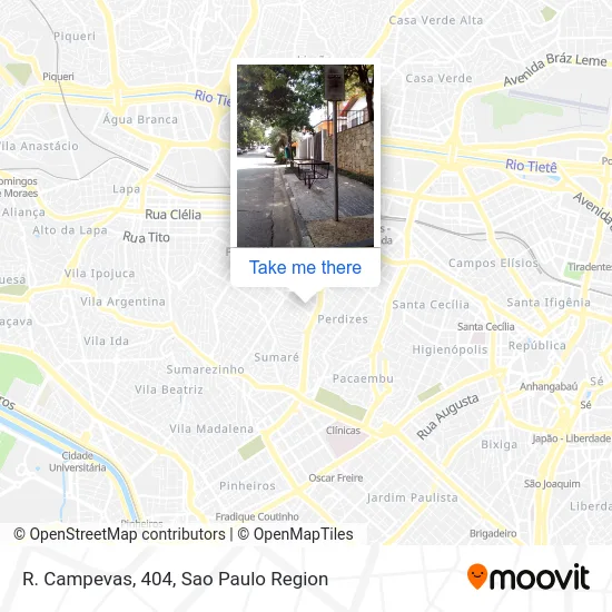 R. Campevas, 404 map