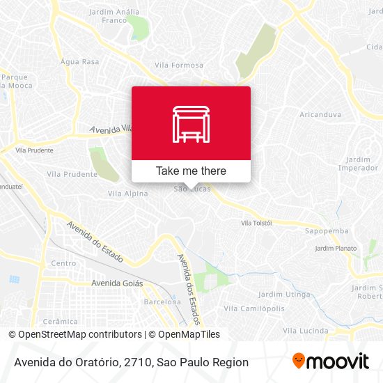 Avenida do Oratório, 2710 map