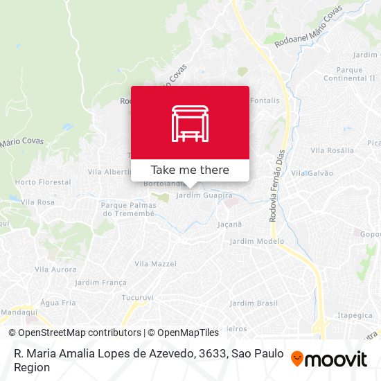 Mapa R. Maria Amalia Lopes de Azevedo, 3633