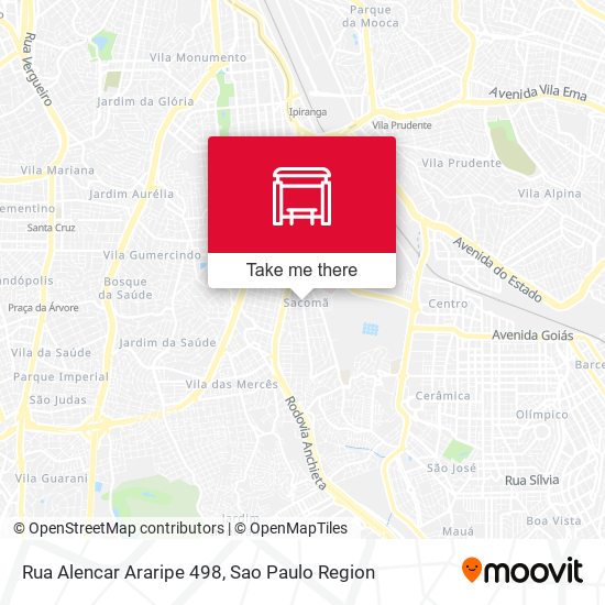 Rua Alencar Araripe 498 map