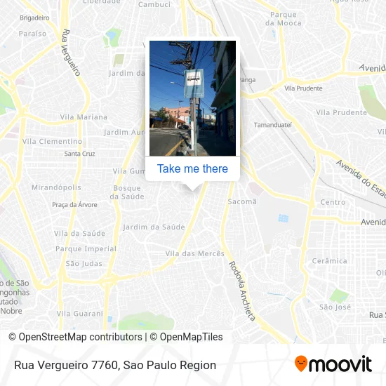 Rua Vergueiro 7760 map