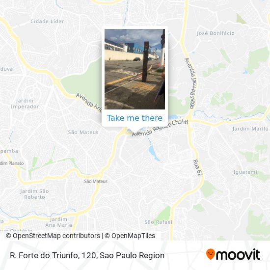 R. Forte do Triunfo, 120 map