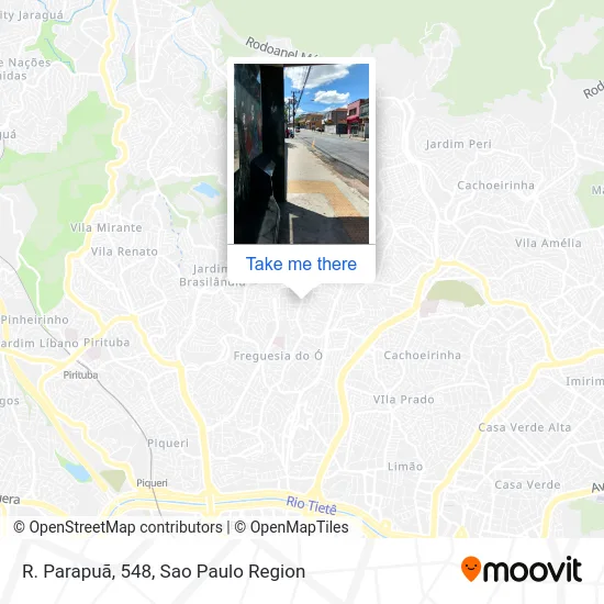R. Parapuã, 548 map
