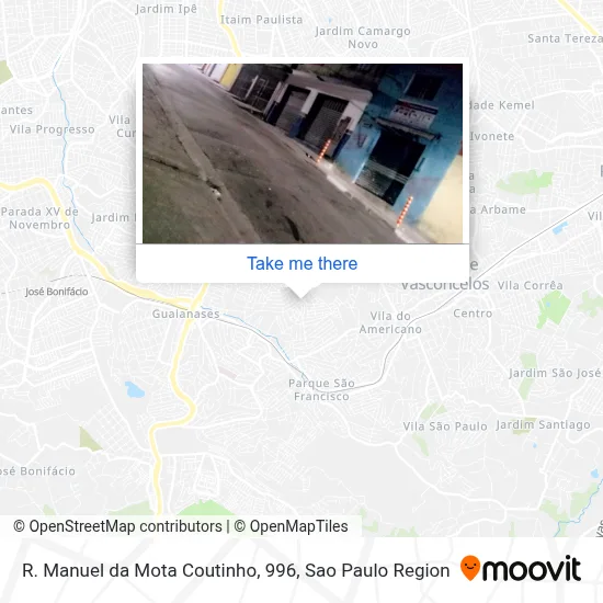 R. Manuel da Mota Coutinho, 996 map