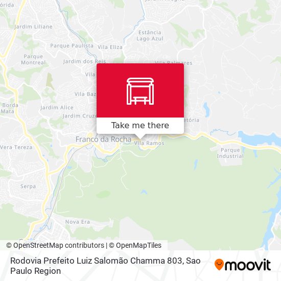 Rodovia Prefeito Luiz Salomão Chamma 803 map