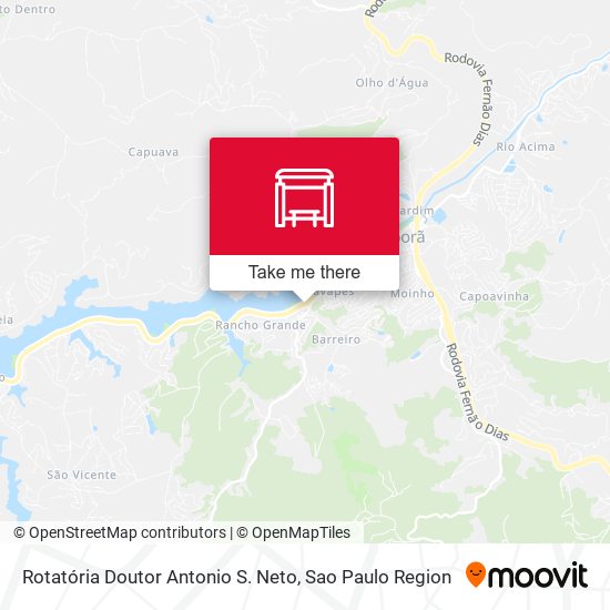 Rotatória Doutor Antonio S. Neto map