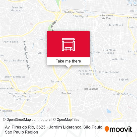 Av. Pires do Rio, 3625 - Jardim Lideranca, São Paulo map