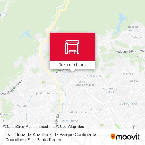 Estr. Doná da Ana Diniz, 3 - Parque Continental, Guarulhos map