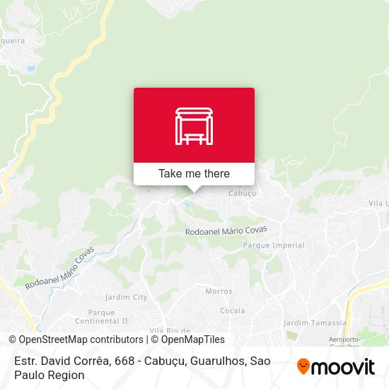 Estr. David Corrêa, 668 - Cabuçu, Guarulhos map