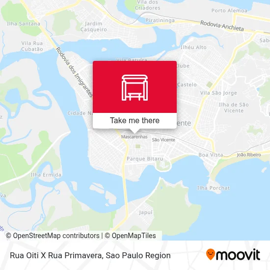 Rua Oiti X Rua Primavera map