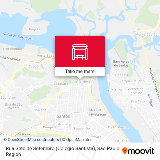 Rua Sete de Setembro (Colégio Santista) map