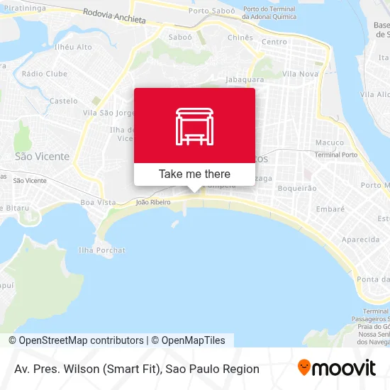 Av. Pres. Wilson (Smart Fit) map