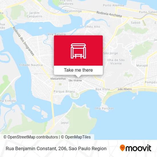 Rua Benjamin Constant, 206 map