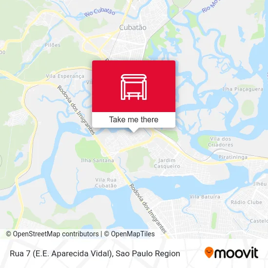 Rua 7 (E.E. Aparecida Vidal) map