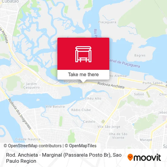 Rod. Anchieta - Marginal (Passarela Posto Br) map