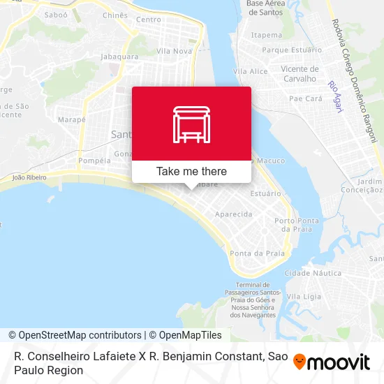 R. Conselheiro Lafaiete X R. Benjamin Constant map