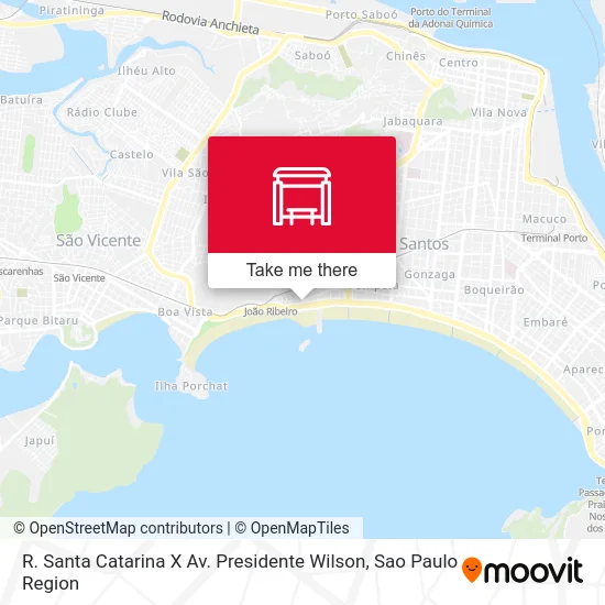 R. Santa Catarina X Av. Presidente Wilson map