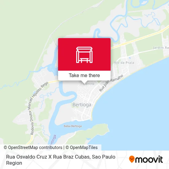 Rua Osvaldo Cruz X Rua Braz Cubas map
