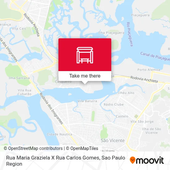 Rua Maria Graziela X Rua Carlos Gomes map