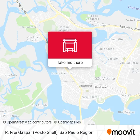 R. Frei Gaspar (Posto Shell) map