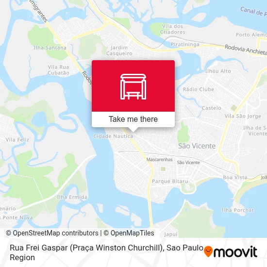Rua Frei Gaspar (Praça Winston Churchill) map